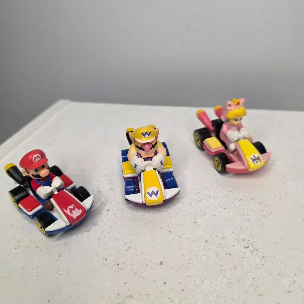 Nintendo Standard Kart Lot of Three Die Cast Cars